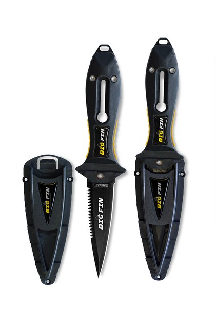 Big Fin Venom Dalış Bıçağı - Siyah - Kol Bandı Hediyeli