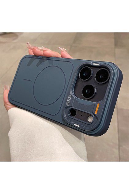 iPhone17 Pro Navy Blue For iPhone 17 Pro Max 17Air Color Collision For Magsafe Silicone Case For iPh