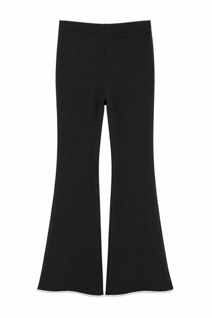 Pearl-Trimmed Leggings Pants