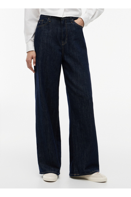 Koyu Lacivert Kadın Denim Pantolon DW0DW230931BK
