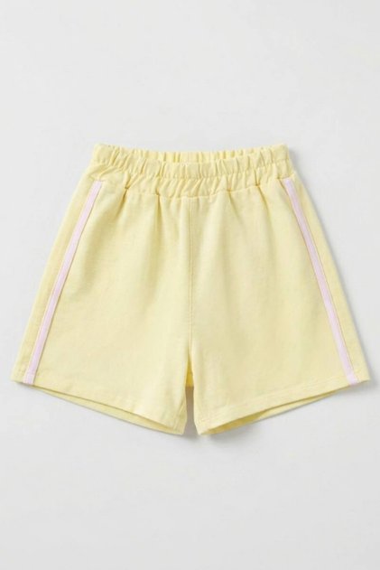 La Ciel Paris Girls' Ribbed Shorts Yellow