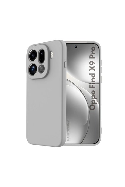 Oppo Find X9 Pro Compatible Silicone Case - Pastel Color Tone Flexible Cover with Camera Protection - Gray