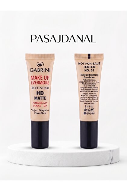 Mat Fondöten Ultra Yoğun Kapatıcı Professional Hd 8 ml No: 1 TESTER