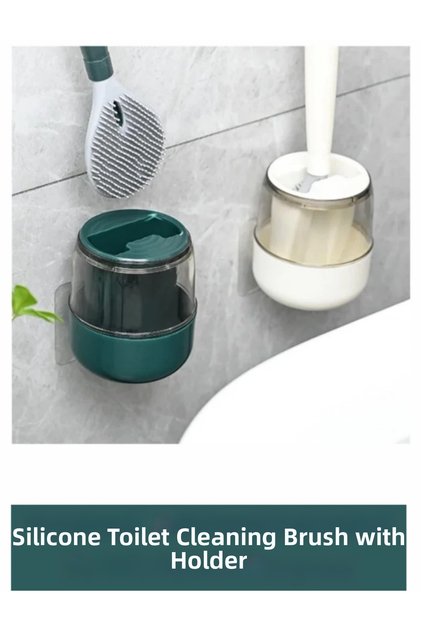 # Cleaningbrushandbroom Special Production Modern Wall Detergent Container Silicone Toilet Cleaning Brush