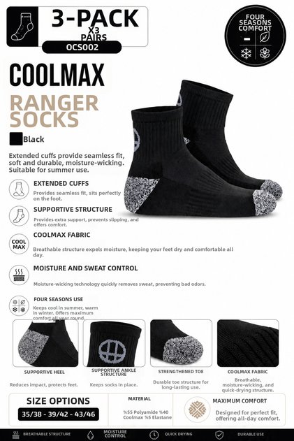 Coolmax All Season Socks CU