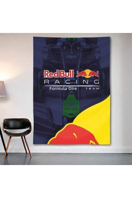 سجادة حائط من Red Bull Racing Formula 1، ملصق من قماش الساتان عالي الجودة