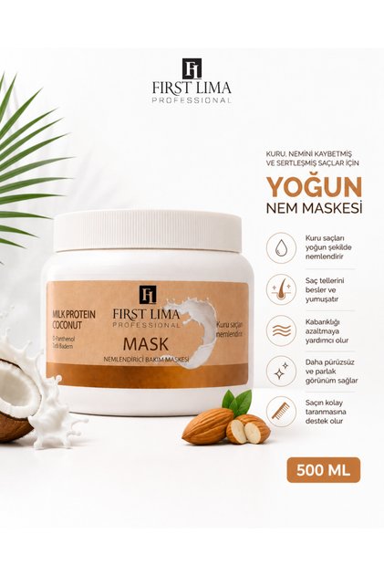 Intensive Moisturizing Milk Protein & Coconut Hair Care Mask for Dry Hair 500 ml