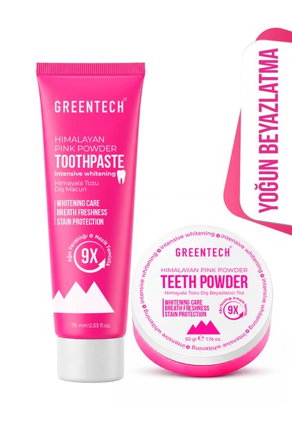 Diş Beyazlatma Seti (Diş macunu 50ml + Toz 50gr)