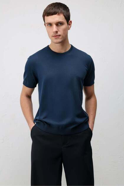 İndigo Comfort Slim Triko T-Shirt
