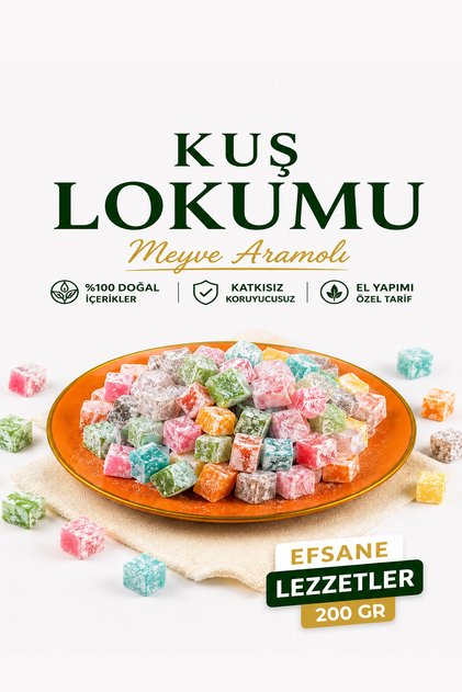 Meyveli Kuş Lokumu 200 gr