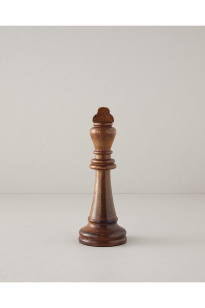 King Dekoratif Obje 27,5 cm Kahve