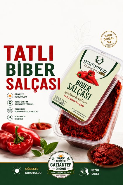 Tatlı Biber Salçası 1 kg Ev Yapımı