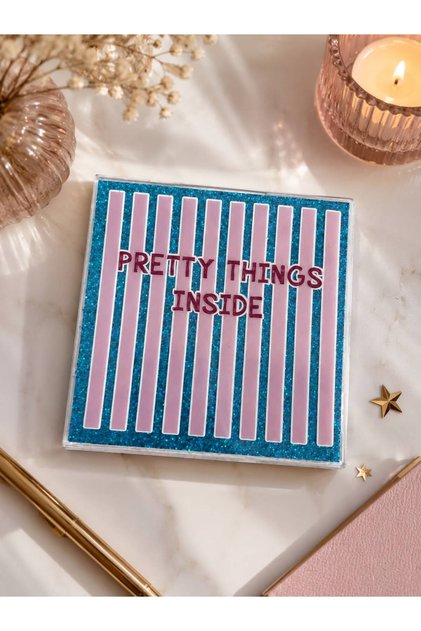 Mavi Simli Pretty Küçük Defter