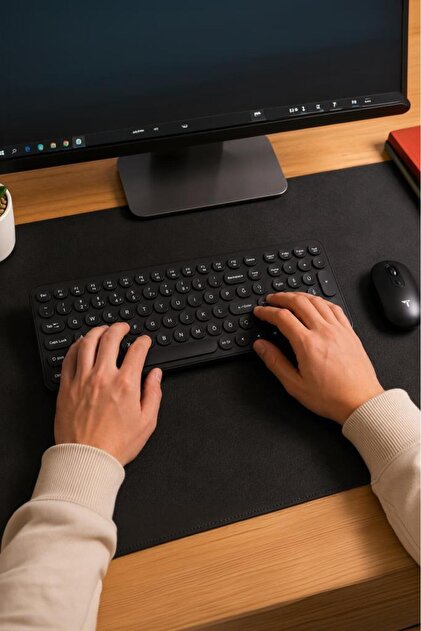 Torima Kablosuz Q Klavye Mouse Seti Retro Daktilo Görünümlü TMK07