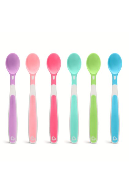 Soft Tip Colored Baby Spoons | 3 Months+ | Set of 6 | Bpa Free