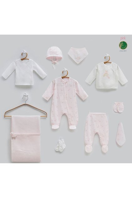 Incibaby 100% Cotton Baby Muslin Summer Dress for Girls Baby Hospital Release New Season 0-3 Months