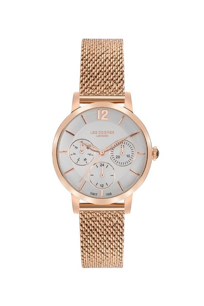 LC07552.430-NM Hasır Kordon Fonksiyonlar Aktif 3 Atm Suya Dayanıklı RoseGold Kadın Kol Sa