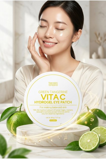 Green Tangerine Vitamin C Hydrogel Eye Mask (60 Pcs)