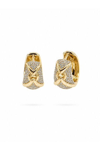 Serel Wave Xuping Women's Steel Earrings Non-Tarnish Rose Gold Color