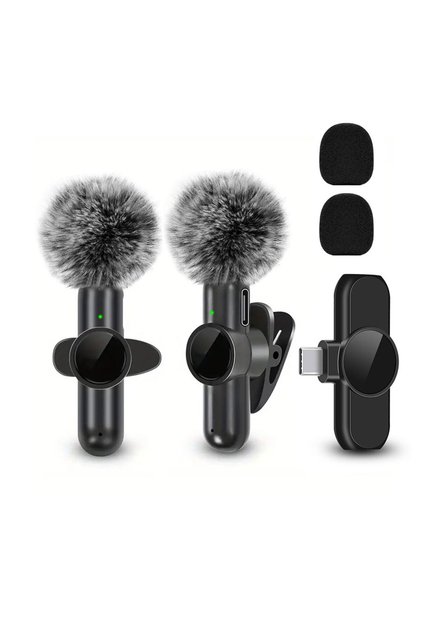 2in1 For Type-C K61 Wireless Lavalier Microphone, Mini Microphone, Suitable for Mobile Live Streamin