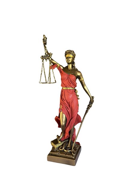 Büyük Boy Adalet Heykeli 40cm, Mermer Döküm El Yapımı Themis,Elegans Ofis Dekoru
