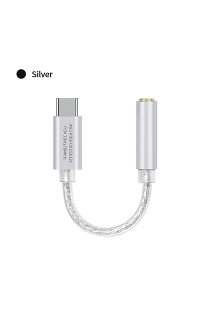 محول الصوت الرقمي JM12 JCALLY JM12 من النوع C إلى مضخم صوت سماعة الأذن 3.5 ملم، محول صوت KTO2H20 DAC