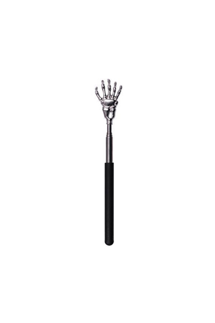 Black Portable Extendable Back Scratcher Stainless Steel Telescoping Back Scratcher for Both Human a