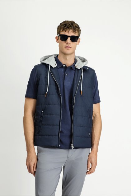 Hooded Quilted Sports Vest