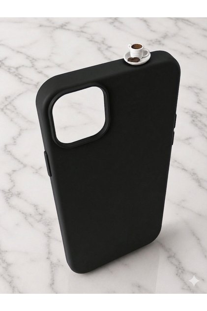 iPhone 16Promax Chocolate Coffee Figured Silicone Case