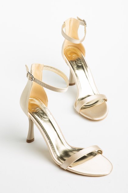 Single Strap Detailed High Heeled Evening Dress Women's Shoes