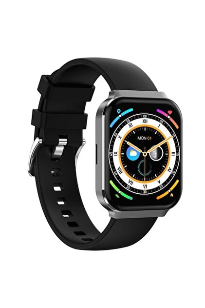 Έξυπνο ρολόι U6 AMOLED με πλήρη οθόνη αφής, Παρακολούθηση σακχάρου αίματος, Καρδιακοί παλμοί, Ύπνος, 100+ αθλητικές λειτουργίες, Κλήσεις Bluetooth, Ειδοποιήσεις, SpO2, Προηγμένος ιχνηλάτης φυσικής κατάστασης, 1,75 ίντσες, Μαύρο