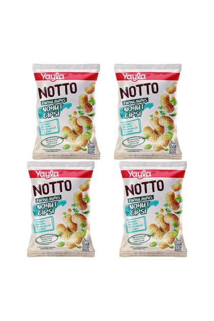 Notto Yogurt and Seasonal Greens Spiced Chickpea Chips 55 g X4