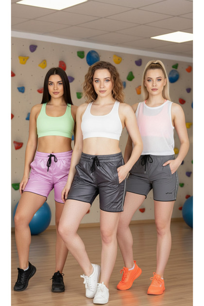 Women's 3-Piece High Waist Slimming Shorts Leggings Set
