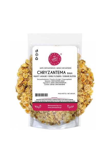 Flori comestibile: Flori de crizantemă albe – 50g
