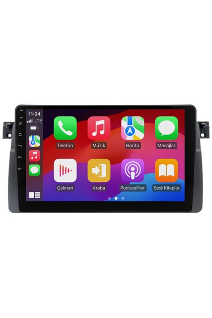 BMW 3 Serisi E46 Android Multimedya Sistemi (1997-2005) | 4GB RAM, 64GB Hafıza, Bluetooth, Carplay & Android Auto Kamera Hediye!
