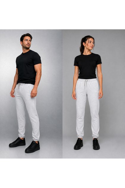 Unisex Premium Jogger Sweatpants with Adjustable Cuffs and Elastic Detail, Flato Pockets