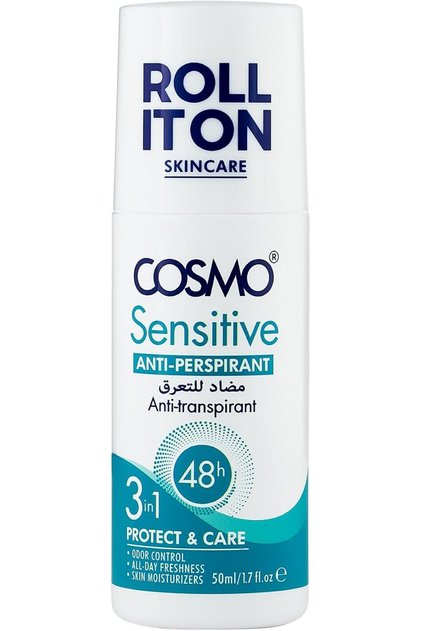 Cosmo Skin Care Sensitive Anti Perspirant 3 in 1 Roll It On 50ml