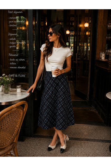 Women's Plaid Vintage Skirt