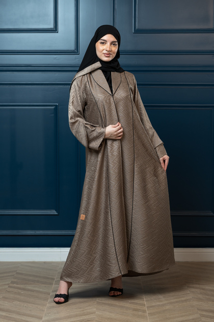 Lavinia Jacquard Fabric Half Klosh Abaya for Women
