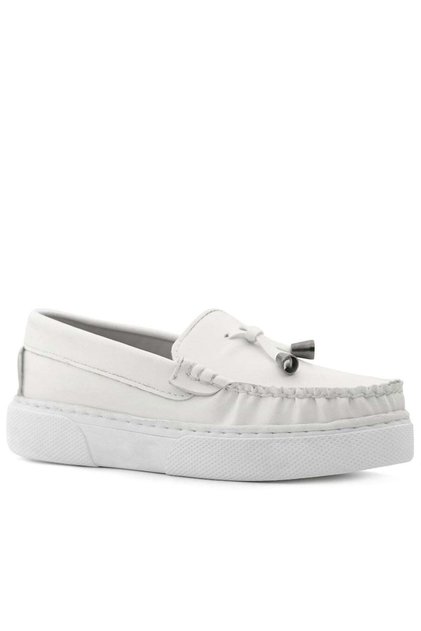 Rakerplus white skin extra light children's moccasin shoes