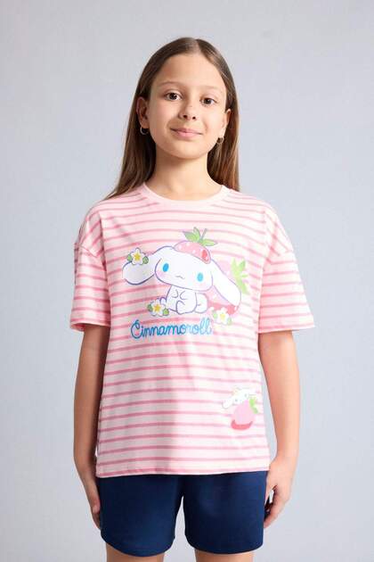 Defacto My Melody Relax Fıt Bisiklet Yaka Kısa Kollu Tişört Kız