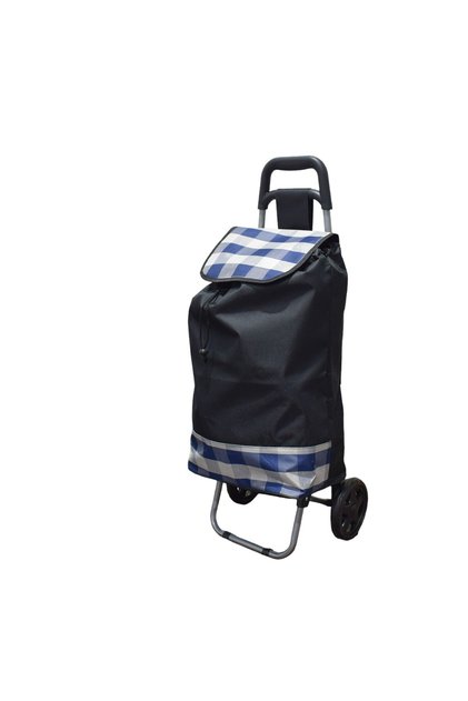Cărucior de cumpărături pliabil, Naimeed D4941, 2 roți, 37 L, Negru