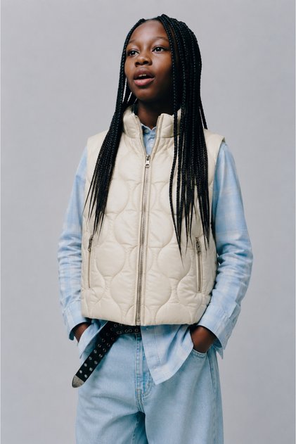 Girl's Inflatable Quilted Vest 1-5 Years - 423505