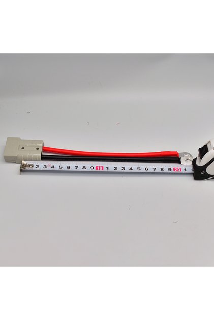 8AWG50A 20cm 1pcs Double Pole 50A 600V High Current Plug with 8AWG M8 Silicone Cable Electric Forkli