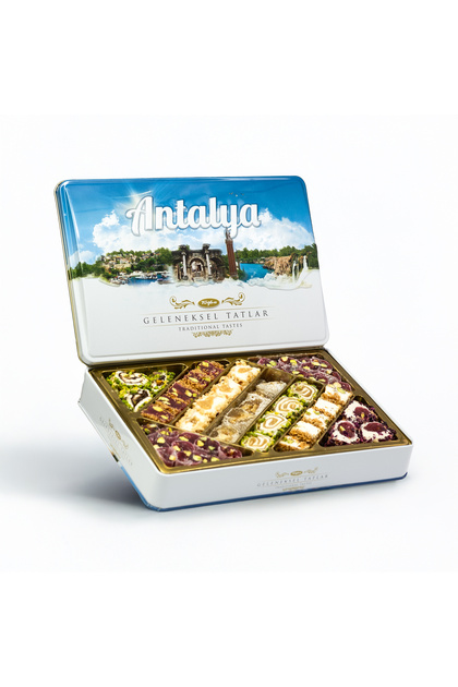 Geleneksel Tatlar Metal Kutu 540 Gr (Antalya)