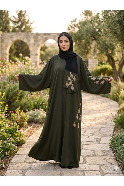 Ferace Abaya with Shawl Dubai Silk Special Series 1 Standard Size