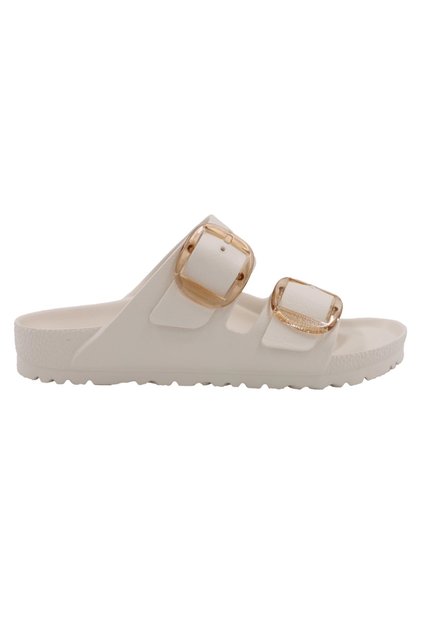 Arizona Big Buckle Eva 1029651 Women's Slippers White Juststep