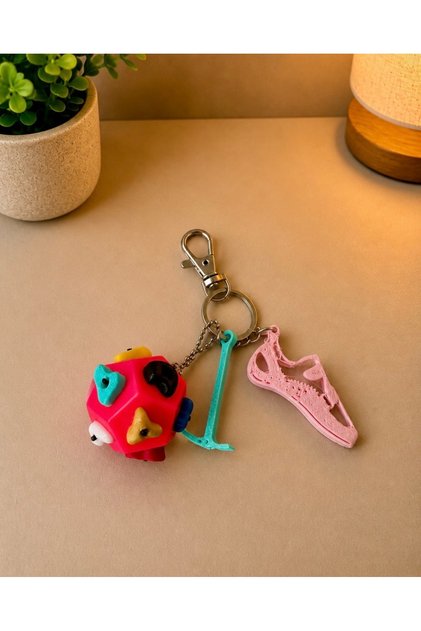 Colorful Climbing Themed Keychain Set