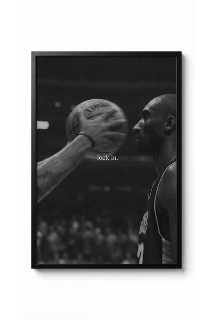 Kobe Bryant Lock In - Odaklan Tasarim Tablo lockin, 35 x 50