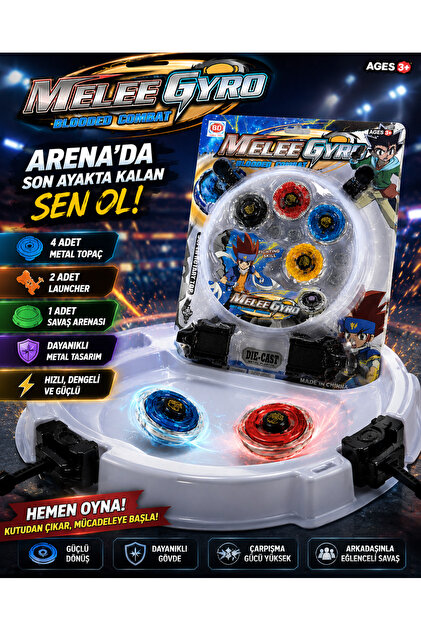 TOYFEST Beyblade Kapışma Arenası X-celerator Rail Extreme Battle